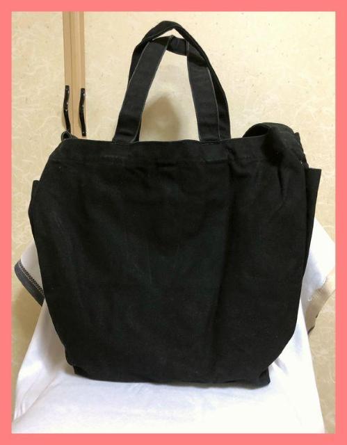 ☆ミルクフェド☆超美品♪キャンバスロゴ2wayビッグトートショルダーバッグ黒☆ < ブランド ☆ミルクフェド☆超美品♪キャンバスロゴ2wayビッグトートショルダーバッグ黒☆ < ブランドの