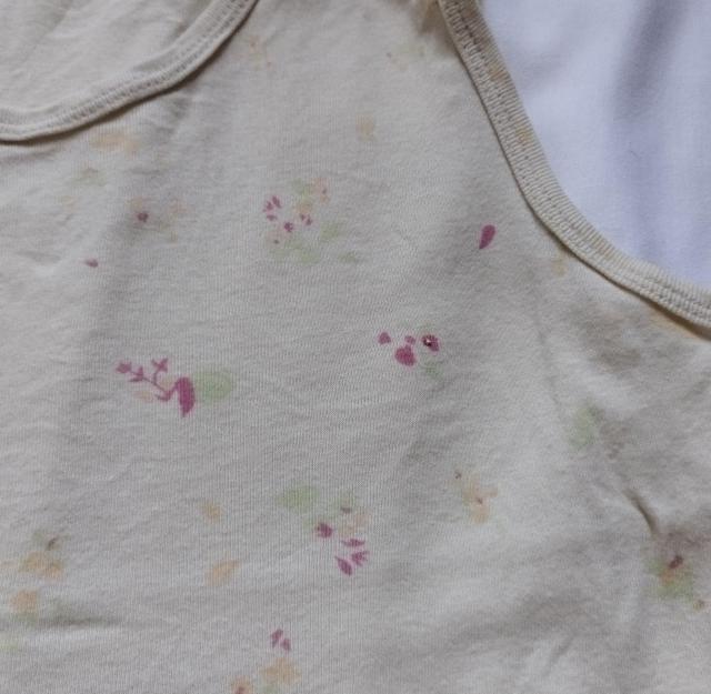 bulle de savon 小花柄クリームグリーンベージュタンクトップ < 女性ファッション  bulle de savon 小花柄クリームグリーンベージュタンクトップ < 女性ファッションの