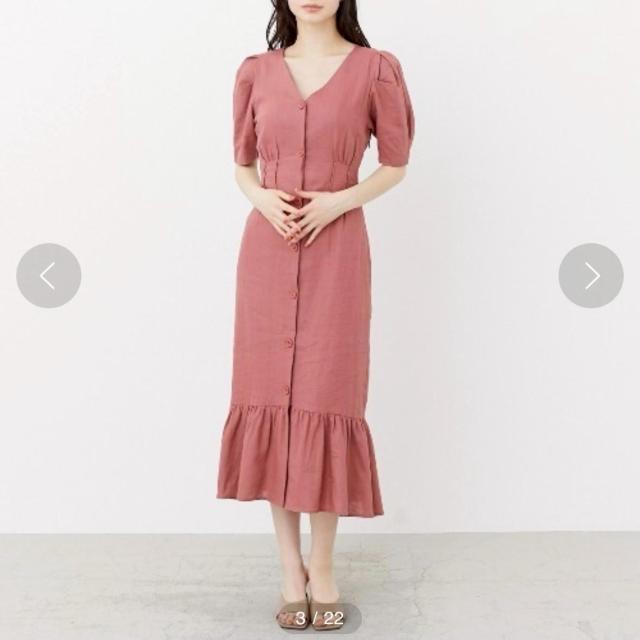 ◆rienda/リエンダ◆リネンマーメイドワンピース★ピンクS*秋冬コーデ*美品♪ < ブランド  ◆rienda/リエンダ◆リネンマーメイドワンピース★ピンクS*秋冬コーデ*美品♪  < ブランドの