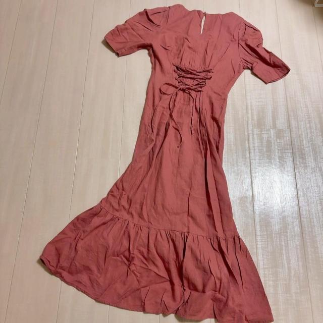 ◆rienda/リエンダ◆リネンマーメイドワンピース★ピンクS*秋冬コーデ*美品♪ < ブランド  ◆rienda/リエンダ◆リネンマーメイドワンピース★ピンクS*秋冬コーデ*美品♪ < ブランドの
