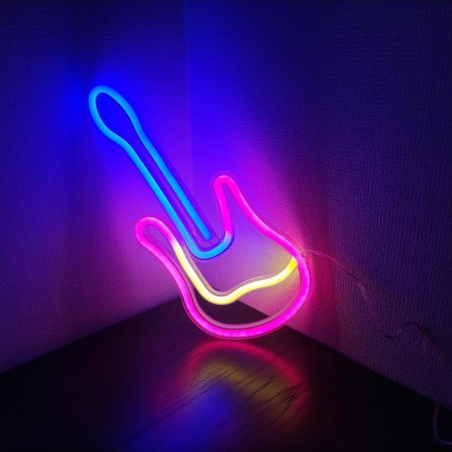 【★超美品*】ギター *ネオンサイン *ネオンライト < 家電/AV 【★超美品*】ギター *ネオンサイン *ネオンライト < 家電/AVの