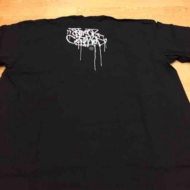 LA直輸入黒ブラック デザインプリントTシャツサイズXL R16 < 男性ファッション LA直輸入黒ブラック デザインプリントTシャツサイズXL R16 < 男性ファッションの