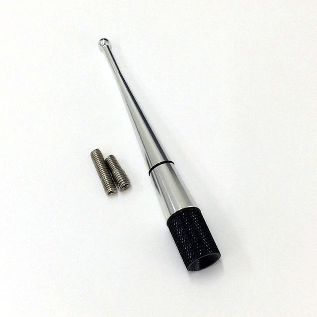 ルーフアンテナ シルバーXブラック ショート ポール ヘリカル < 自動車/バイク ルーフアンテナ シルバーXブラック ショート ポール ヘリカル < 自動車/バイク