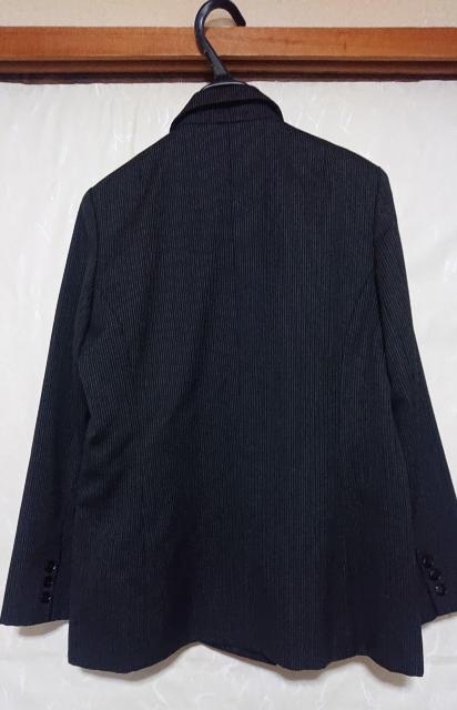 ストライプヘリンボーンダブルジャケット11号 ウール100% レディースジャケット 昭和レトロ ダークグレー ピークドラペル < 女性ファッション ストライプヘリンボーンダブルジャケット11号 ウール100% レディースジャケット 昭和レトロ ダークグレー ピークドラペル < 女性ファッションの