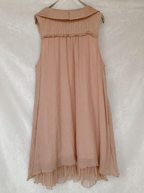 axes femme アクシーズ ノースリ レース襟 Aライン チュニック ワンピース M N2m < ブランド  axes femme アクシーズ ノースリ レース襟 Aライン チュニック ワンピース M N2m < ブランドの