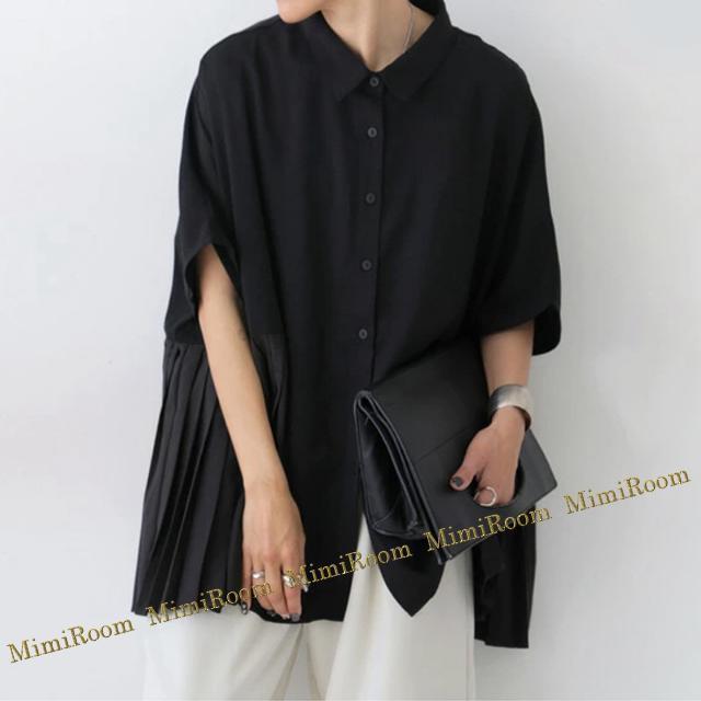 【Free/〜3L4L】プリーツ切替&ドルマンスリーブ シャツチュニック < 女性ファッション 【Free/〜3L4L】プリーツ切替&ドルマンスリーブ シャツチュニック < 女性ファッションの