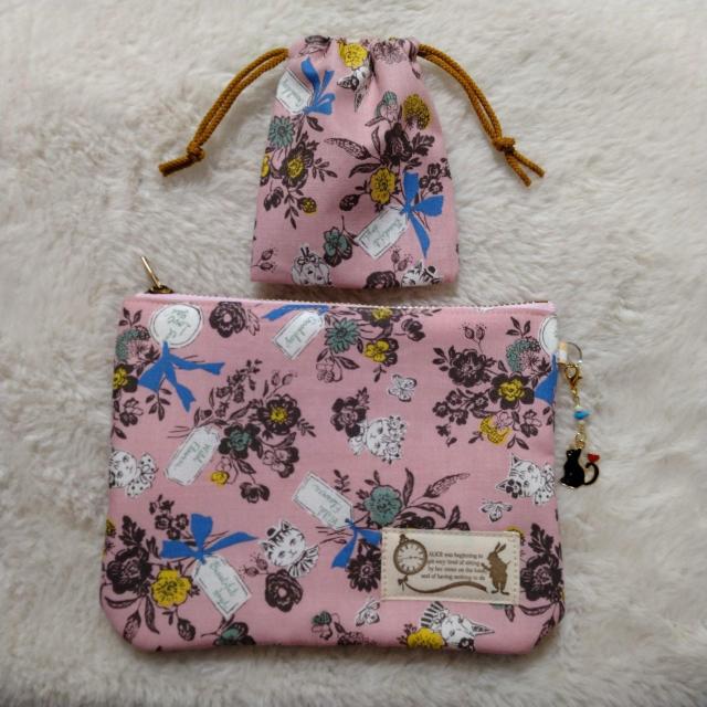 ★ファスナーポーチ★森の友達♪猫♪兎♪犬★化粧ポーチに < 女性ファッション ★ファスナーポーチ★森の友達♪猫♪兎♪犬★化粧ポーチに < 女性ファッションの