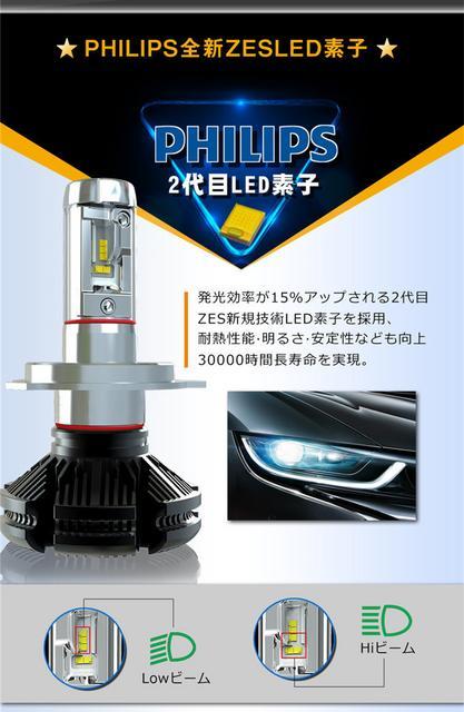 PHILIPS X3̌^LEDwbhCg H4 hi/lo 25w 3FύX  /oCN