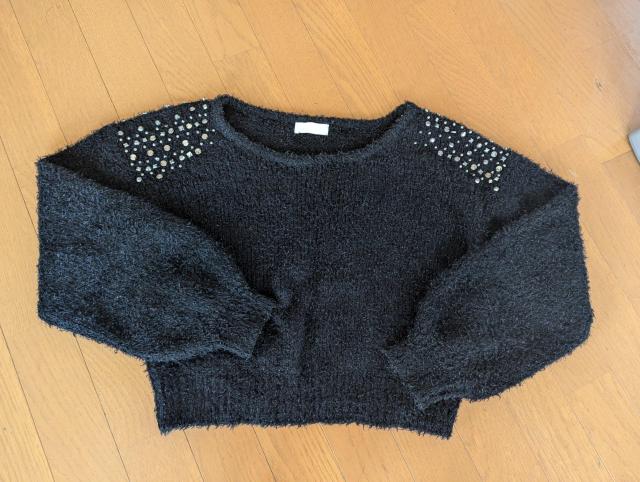 イーハイフン ブラック 黒 セーター F < ブランド  イーハイフン ブラック 黒 セーター F  < ブランドの