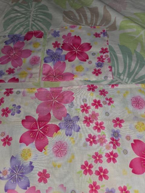 ★新品薄クリーム色×桜柄ランチョンマット&コースター2枚3点セット < キッズ/ベビー  ★新品薄クリーム色×桜柄ランチョンマット&コースター2枚3点セット < キッズ/ベビーの