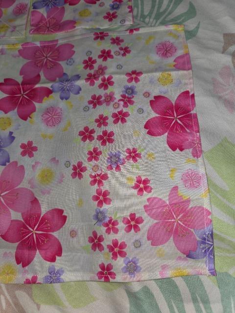 ★新品薄クリーム色×桜柄ランチョンマット&コースター2枚3点セット < キッズ/ベビー  ★新品薄クリーム色×桜柄ランチョンマット&コースター2枚3点セット < キッズ/ベビーの