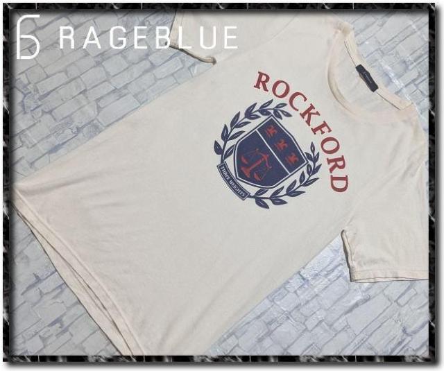 レイジブルー プリント入り半袖Tシャツ 白 < ブランド レイジブルー プリント入り半袖Tシャツ 白 < ブランドの