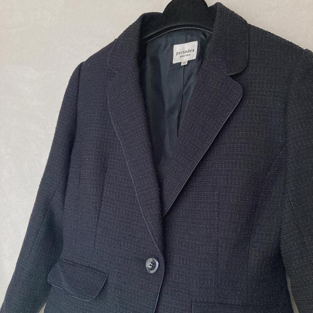 persodea ツイード テーラード ジャケット ネイビー 11号 フォーマル N2m < 女性ファッション persodea ツイード テーラード ジャケット ネイビー 11号 フォーマル N2m < 女性ファッションの