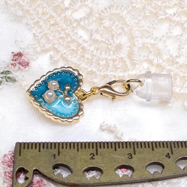 ハンドメイド☆コネクターキャップ☆type-C専用☆ハートサクランボ☆ブルー < 女性ファッション ハンドメイド☆コネクターキャップ☆type-C専用☆ハートサクランボ☆ブルー < 女性ファッションの