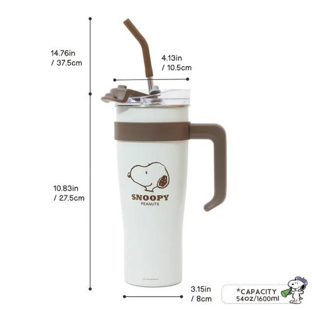 ■SNOOPY■ストロー付き ステンレス製 タンブラー 540oz 1600ml < アニメ/コミック/キャラクター ■SNOOPY■ストロー付き ステンレス製 タンブラー 540oz 1600ml < アニメ/コミック/キャラクターの