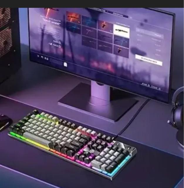 【パッケージに擦れや傷】有線メカニカル キーボード、キーボード | フルサイズ キーボード | 発光キーボード、有線キーボード < PC本体/周辺機器 【パッケージに擦れや傷】有線メカニカル キーボード、キーボード | フルサイズ キーボード | 発光キーボード、有線キーボード < PC本体/周辺機器の