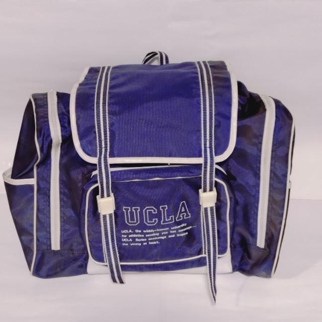 UCLA キッズ リュック(ACE製)バッグ 紺色 ネイビー 昭和レトロ < キッズ/ベビー UCLA キッズ リュック(ACE製)バッグ 紺色 ネイビー 昭和レトロ < キッズ/ベビーの