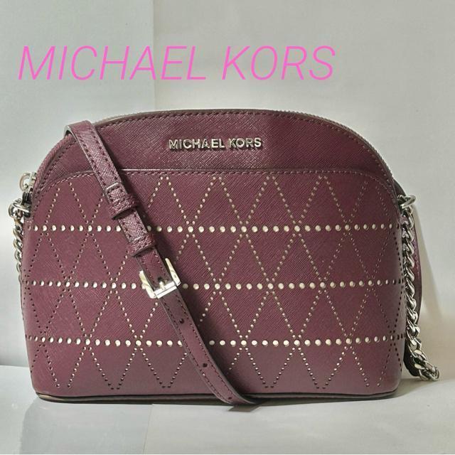 MICHAEL KORS マイケルコース チェーン ミニ ショルダーバッグ レザー ボルドー レディース < ブランド MICHAEL KORS マイケルコース チェーン ミニ ショルダーバッグ レザー ボルドー レディース < ブランドの