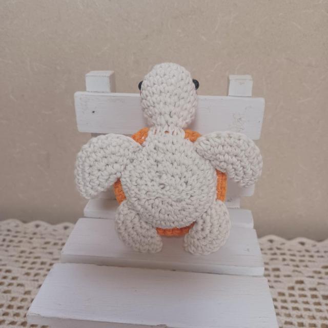 ☆Hand made☆ 海ガメちゃんBaby *オレンジ*あみぐるみ < ペット/手芸/園芸 ☆Hand made☆ 海ガメちゃんBaby *オレンジ*あみぐるみ < ペット/手芸/園芸の