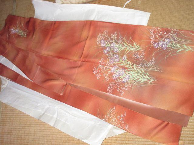 レディース着物*和装(オレンジ系)夕日*スミレ < 女性ファッション レディース着物*和装(オレンジ系)夕日*スミレ < 女性ファッションの