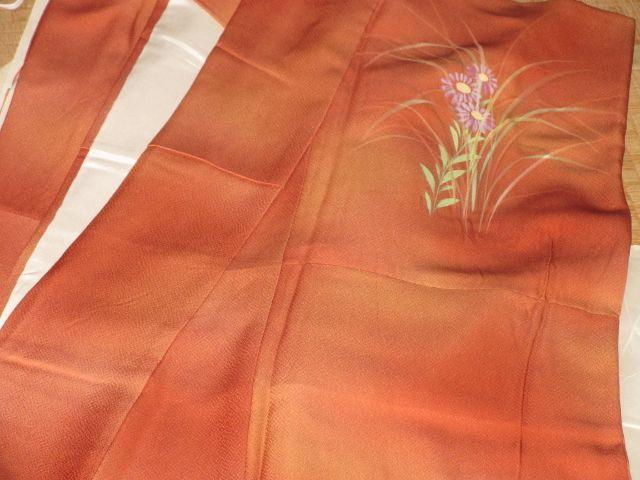 レディース着物*和装(オレンジ系)夕日*スミレ < 女性ファッション レディース着物*和装(オレンジ系)夕日*スミレ < 女性ファッションの