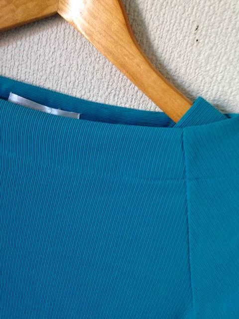 ミラクルミンクス◆ブルー ストレッチ素材 七部袖 カットソー M < 女性ファッション  ミラクルミンクス◆ブルー ストレッチ素材 七部袖 カットソー M < 女性ファッションの