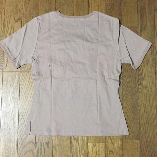 ニュアンスベージュのお洒落フラワーTシャツ Mサイズ < 女性ファッション  ニュアンスベージュのお洒落フラワーTシャツ Mサイズ < 女性ファッションの