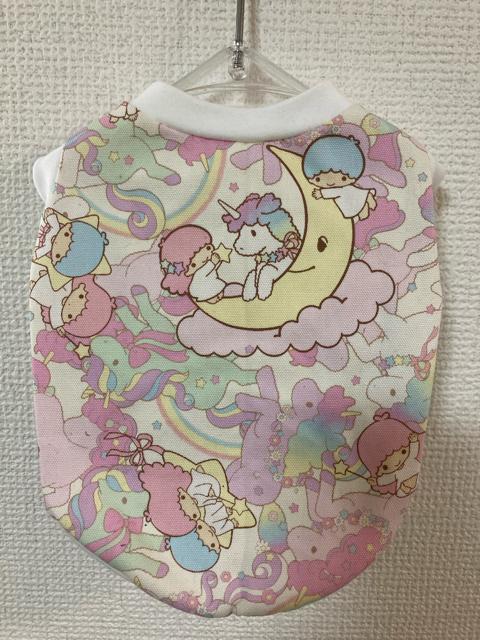 S★ハンドメイド キキララ シャツ ユニコーン ピンク 白 犬服★ < ペット/手芸/園芸  S★ハンドメイド キキララ シャツ ユニコーン ピンク 白 犬服★  < ペット/手芸/園芸の