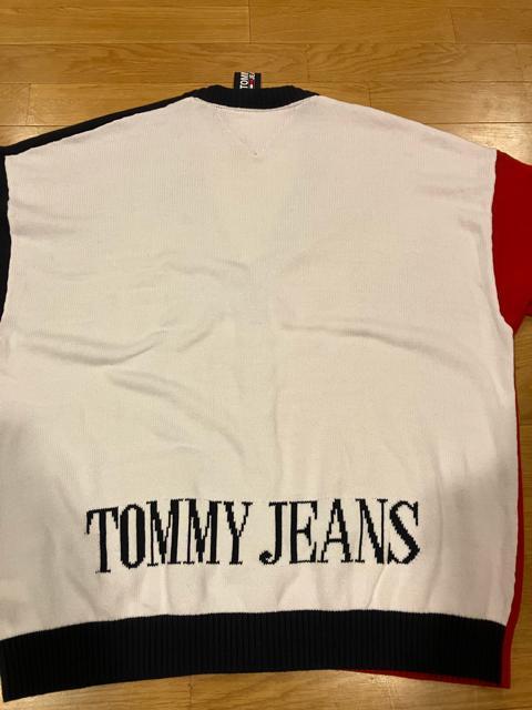 TOMMY JEANS トリコロールカーディガン  大きいsize L→XL位  トミーヒルフィガー < ブランド  TOMMY JEANS トリコロールカーディガン  大きいsize L→XL位  トミーヒルフィガー < ブランドの