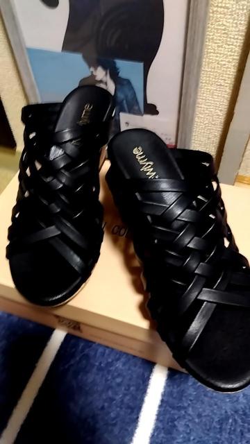☆夢展望メッシュ編みコルクヒールサンダル☆新品未使用ウエッジソール < 女性ファッション  ☆夢展望メッシュ編みコルクヒールサンダル☆新品未使用ウエッジソール  < 女性ファッションの