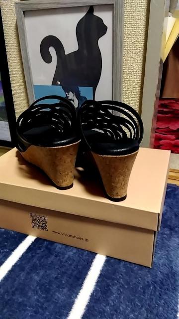 ☆夢展望メッシュ編みコルクヒールサンダル☆新品未使用ウエッジソール < 女性ファッション  ☆夢展望メッシュ編みコルクヒールサンダル☆新品未使用ウエッジソール < 女性ファッションの