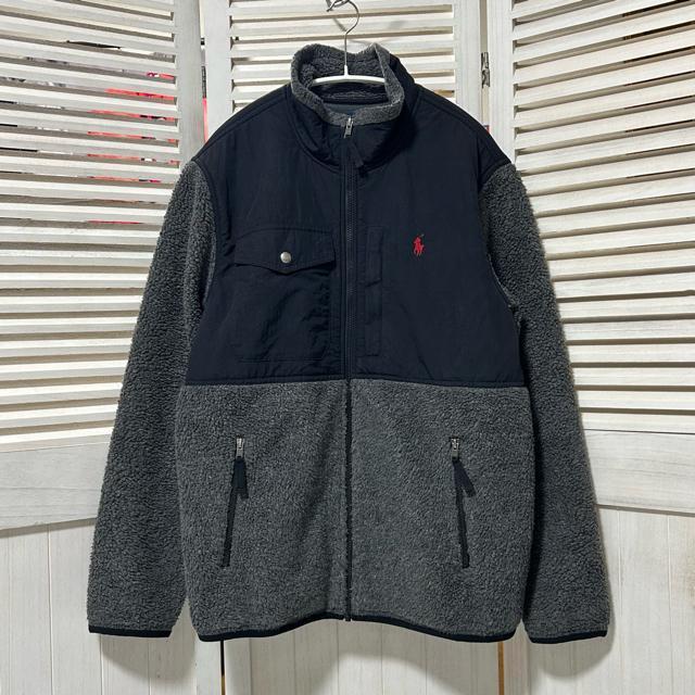 美品 POLO RALPH LAUREN ボア フリースジャケット M < ブランド  美品 POLO RALPH LAUREN ボア フリースジャケット M < ブランドの