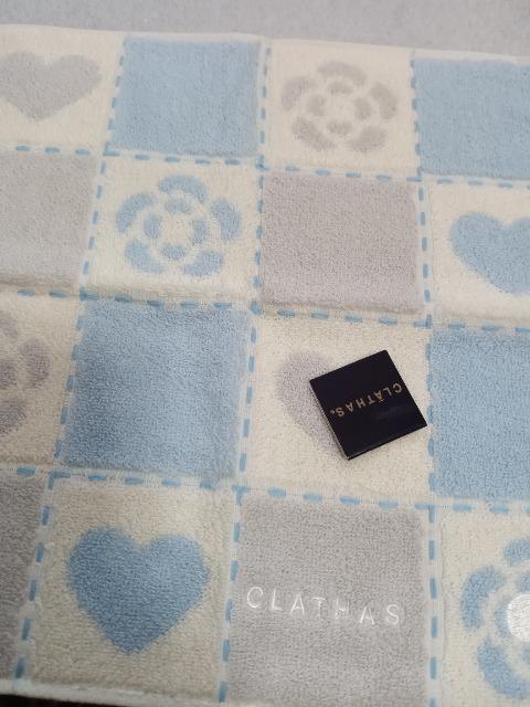 新品 CLATHAS クレイサス タオル ハンカチ 水色 グレー < ブランド 新品 CLATHAS クレイサス タオル ハンカチ 水色 グレー < ブランドの