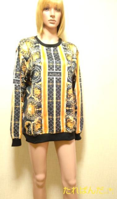 新品タグ付☆AOSHILONG☆特大F☆光沢てろAフォトプリ柄トップスT211☆3点で即落 < 女性ファッション  新品タグ付☆AOSHILONG☆特大F☆光沢てろAフォトプリ柄トップスT211☆3点で即落  < 女性ファッションの