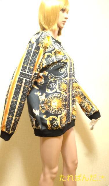 新品タグ付☆AOSHILONG☆特大F☆光沢てろAフォトプリ柄トップスT211☆3点で即落 < 女性ファッション  新品タグ付☆AOSHILONG☆特大F☆光沢てろAフォトプリ柄トップスT211☆3点で即落 < 女性ファッションの