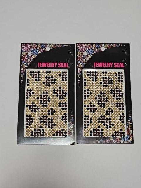 (1) レオパード ラインストーン シート ジュエリーシール 2枚セット 定価¥1680 < インテリア/ライフ  (1) レオパード ラインストーン シート ジュエリーシール 2枚セット 定価¥1680  < インテリア/ライフの