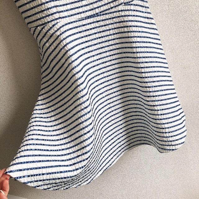 ◆rienda/リエンダ◆ボーダーミニワンピース★ホワイト×ブルーM*美品♪リゾートコーデ < ブランド  ◆rienda/リエンダ◆ボーダーミニワンピース★ホワイト×ブルーM*美品♪リゾートコーデ < ブランドの