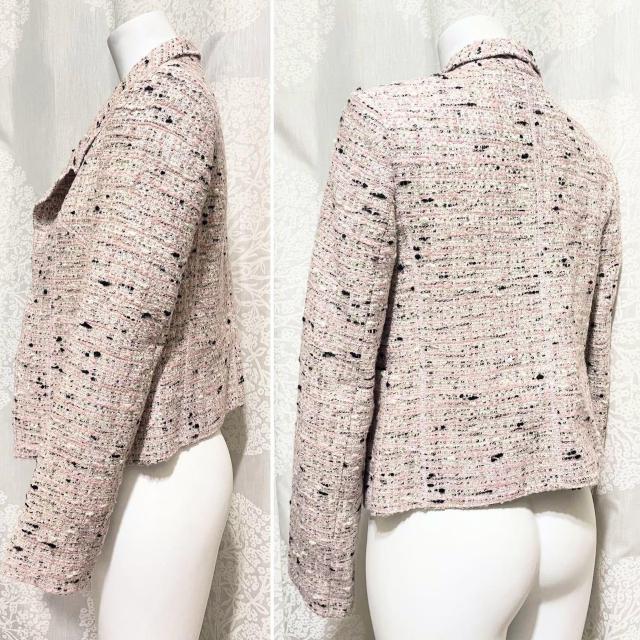 ピンコPINKOイタリア製ツイードジャケット#38ピンク < 女性ファッション ピンコPINKOイタリア製ツイードジャケット#38ピンク < 女性ファッションの