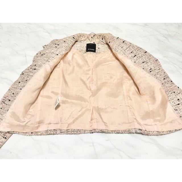 ピンコPINKOイタリア製ツイードジャケット#38ピンク < 女性ファッション ピンコPINKOイタリア製ツイードジャケット#38ピンク < 女性ファッションの