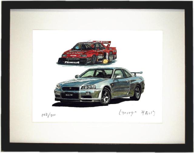 NC-736 RSターボSS/GT-R限定版画サイン額装作家平右ヱ門 < 自動車/バイク NC-736 RSターボSS/GT-R限定版画サイン額装作家平右ヱ門 < 自動車/バイク
