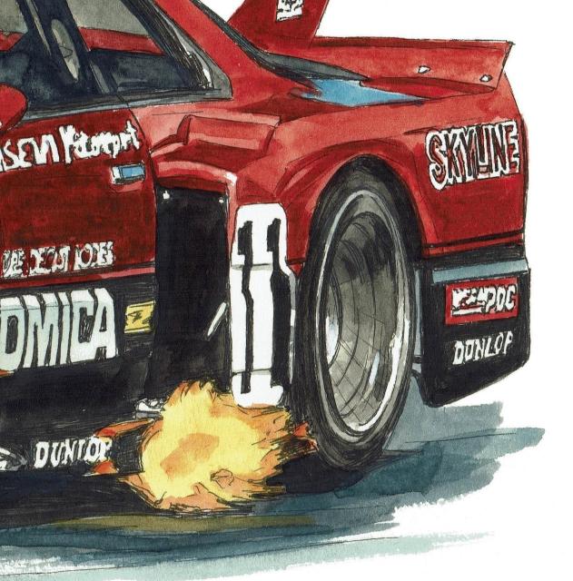 NC-736 RSターボSS/GT-R限定版画サイン額装作家平右ヱ門 < 自動車/バイク NC-736 RSターボSS/GT-R限定版画サイン額装作家平右ヱ門 < 自動車/バイク