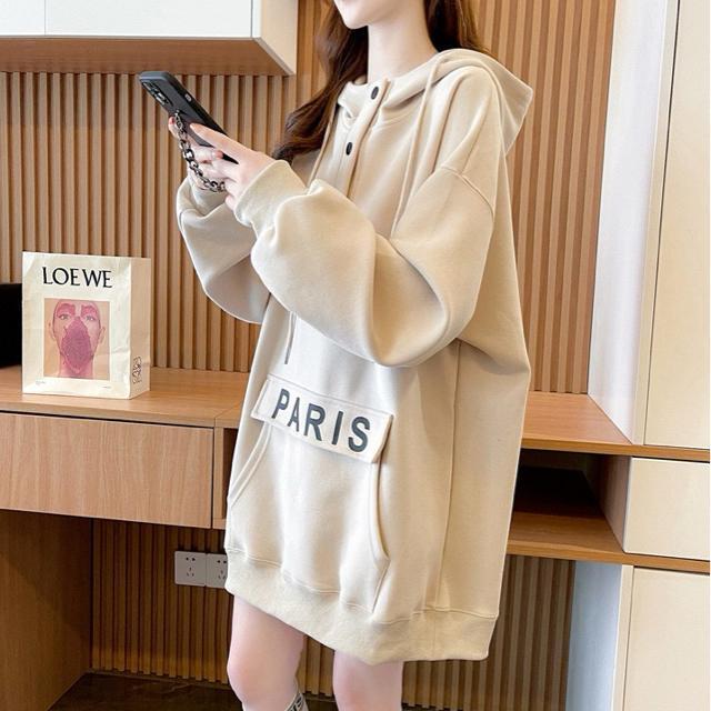 パーカー トレーナー 英字ロゴ ベージュ系 大きいサイズ < 女性ファッション パーカー トレーナー 英字ロゴ ベージュ系 大きいサイズ < 女性ファッションの