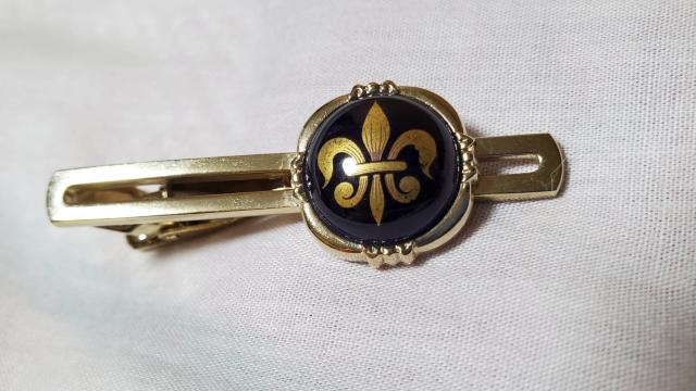 リモージュ クラシック フレアゴシックエンブレム ドーム型ネクタイピン タイバークリップ タイ留め ラージL < 男性ファッション  リモージュ クラシック フレアゴシックエンブレム ドーム型ネクタイピン タイバークリップ タイ留め ラージL < 男性ファッションの