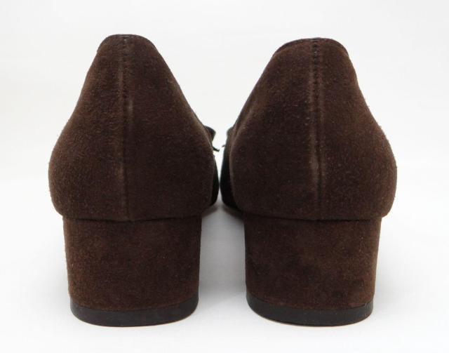 Ferragamo フェラガモ ガンチーニ リボン スエード パンプス ローファー ブラウン 7 1/2(約25cm)<USED> < ブランド Ferragamo フェラガモ ガンチーニ リボン スエード パンプス ローファー ブラウン 7 1/2(約25cm)<USED> < ブランドの