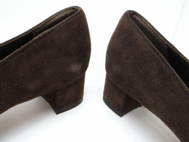 Ferragamo フェラガモ ガンチーニ リボン スエード パンプス ローファー ブラウン 7 1/2(約25cm)<USED> < ブランド Ferragamo フェラガモ ガンチーニ リボン スエード パンプス ローファー ブラウン 7 1/2(約25cm)<USED> < ブランドの