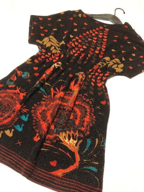 新品〈チュニックワンピ〉 襟レース ワンピース コットン(Mサイズ)ブラウン < 女性ファッション  新品〈チュニックワンピ〉 襟レース ワンピース コットン(Mサイズ)ブラウン < 女性ファッションの