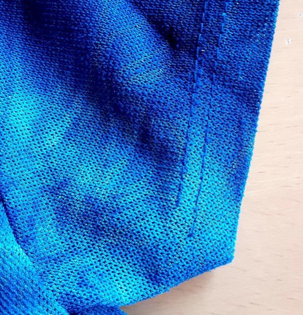 トップス M プルオーバー 半袖 キラキラ ラメ入り 夏 カットソー シャツ Tシャツ 洋服 ブルー 青 レディース 服 < 女性ファッション  トップス M プルオーバー 半袖 キラキラ ラメ入り 夏 カットソー シャツ Tシャツ 洋服 ブルー 青 レディース 服 < 女性ファッションの