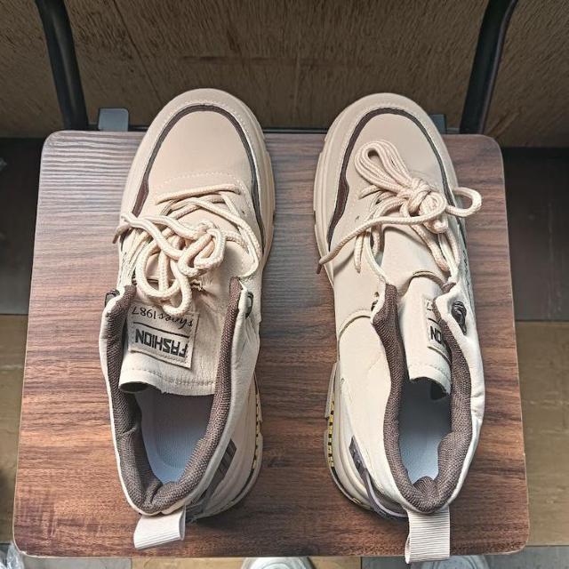 新品 25.5cm メンズ 男女兼用 ミドルカット シューズ 靴 ブラウン < 男性ファッション  新品 25.5cm メンズ 男女兼用 ミドルカット シューズ 靴 ブラウン < 男性ファッションの