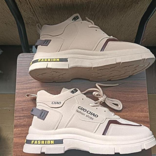 新品 25.5cm メンズ 男女兼用 ミドルカット シューズ 靴 ブラウン < 男性ファッション  新品 25.5cm メンズ 男女兼用 ミドルカット シューズ 靴 ブラウン < 男性ファッションの