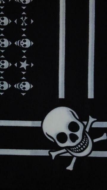 ◆新品◆バンダナ◆ドクロ柄◆Black/White◆スカル◆ < 女性ファッション ◆新品◆バンダナ◆ドクロ柄◆Black/White◆スカル◆ < 女性ファッションの
